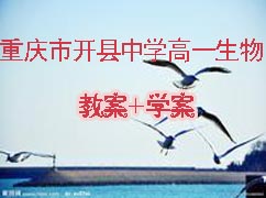 重庆市开县中学高一生物教案+学案（12套）